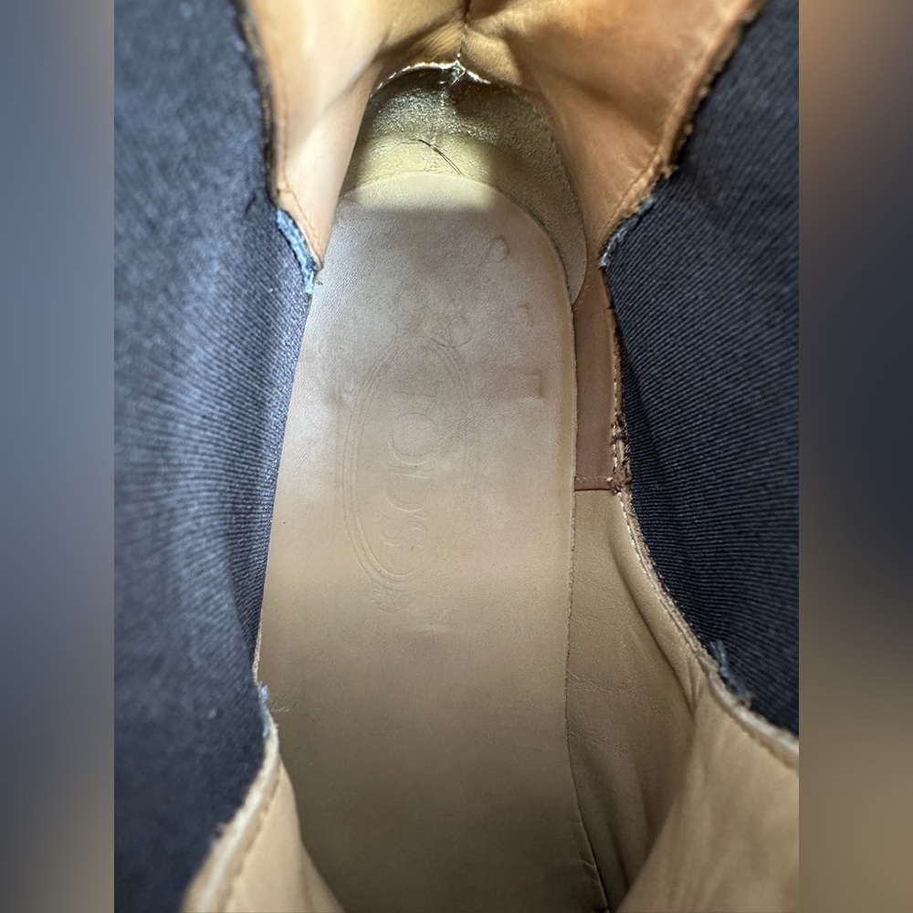 Men's Brown suede chelsea boot - Tod's size 7 - Picture 13 of 14
